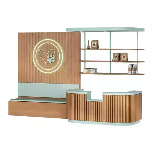 Reception of grooming salon 2