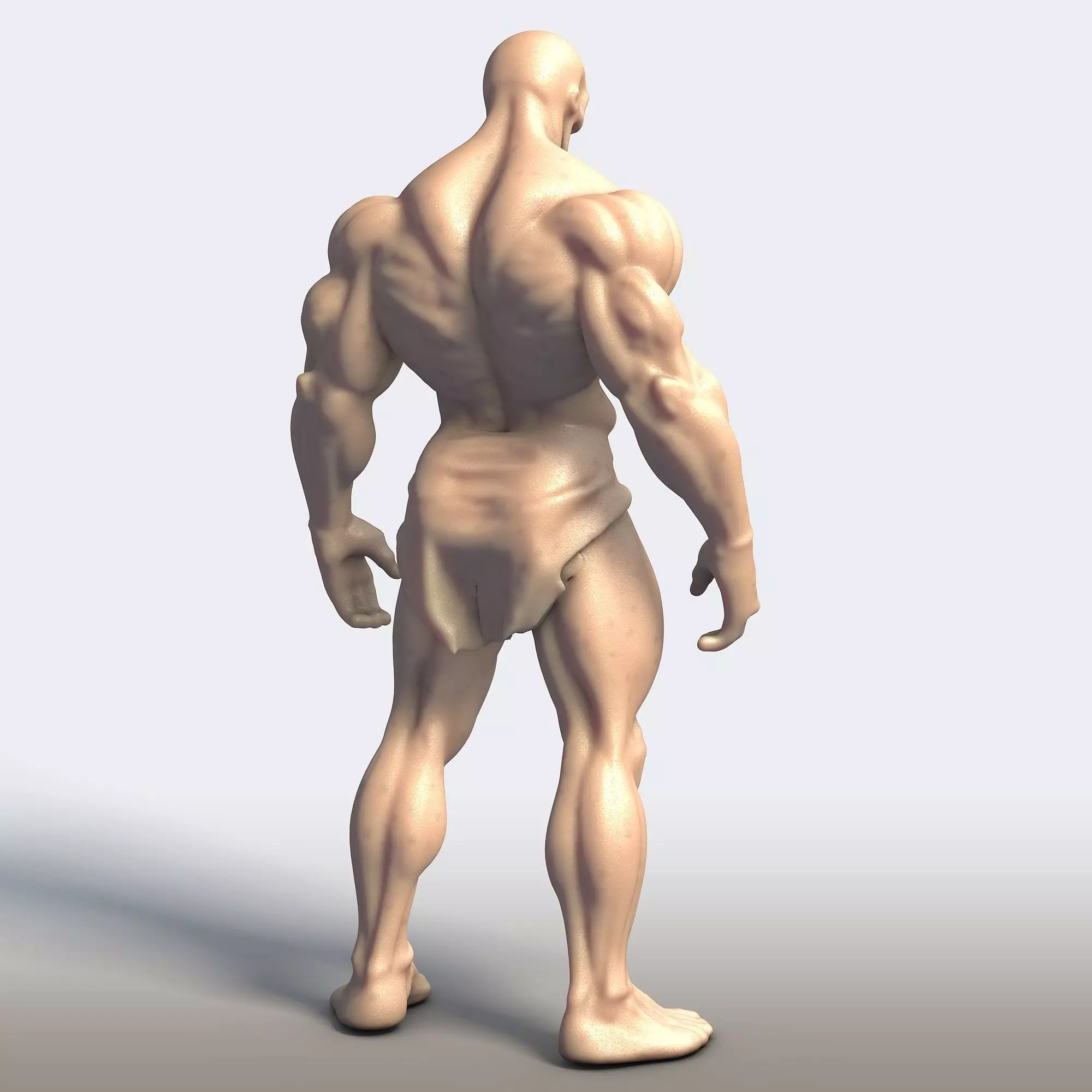 Big Muscles Monster  3D print model_4