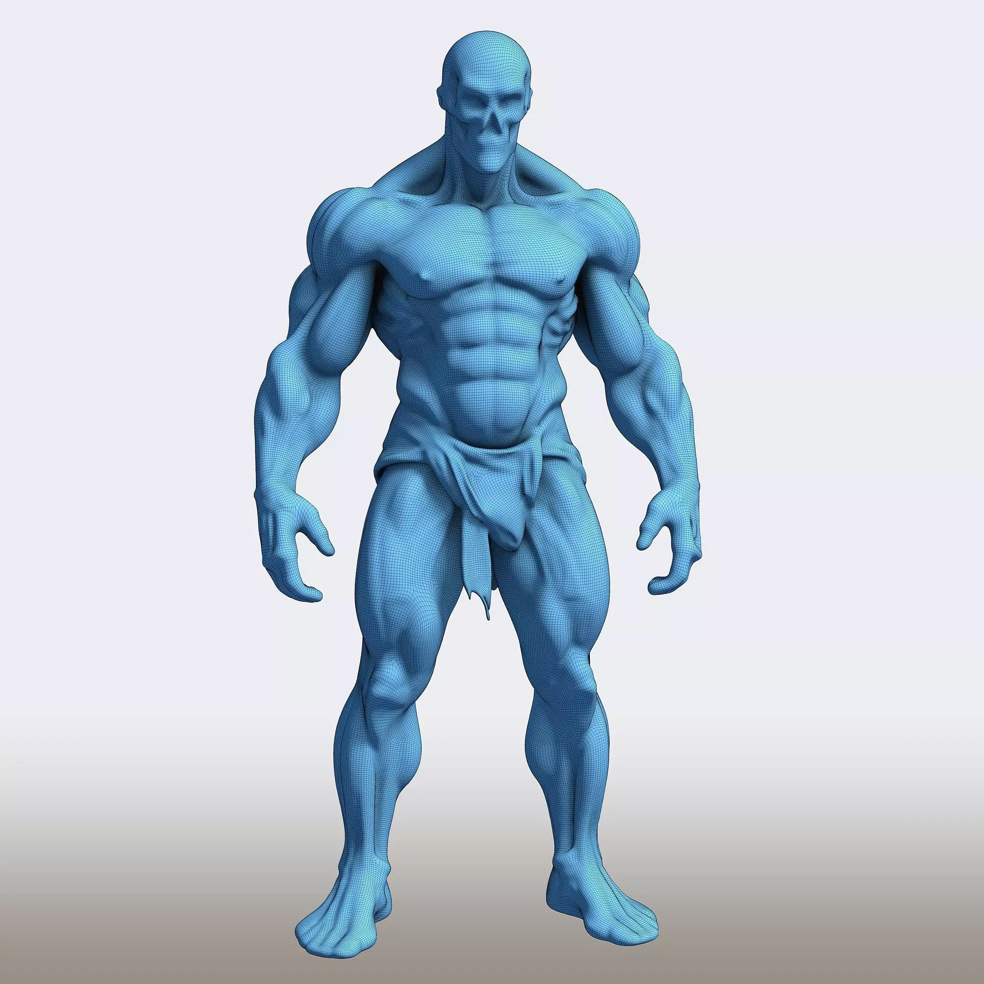 Big Muscles Monster  3D print model_6