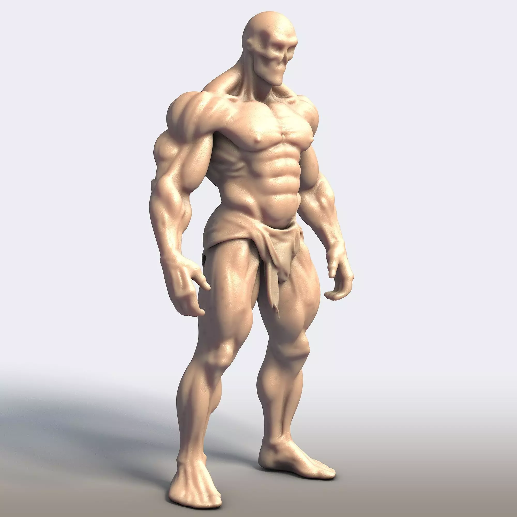 Big Muscles Monster  3D print model_5