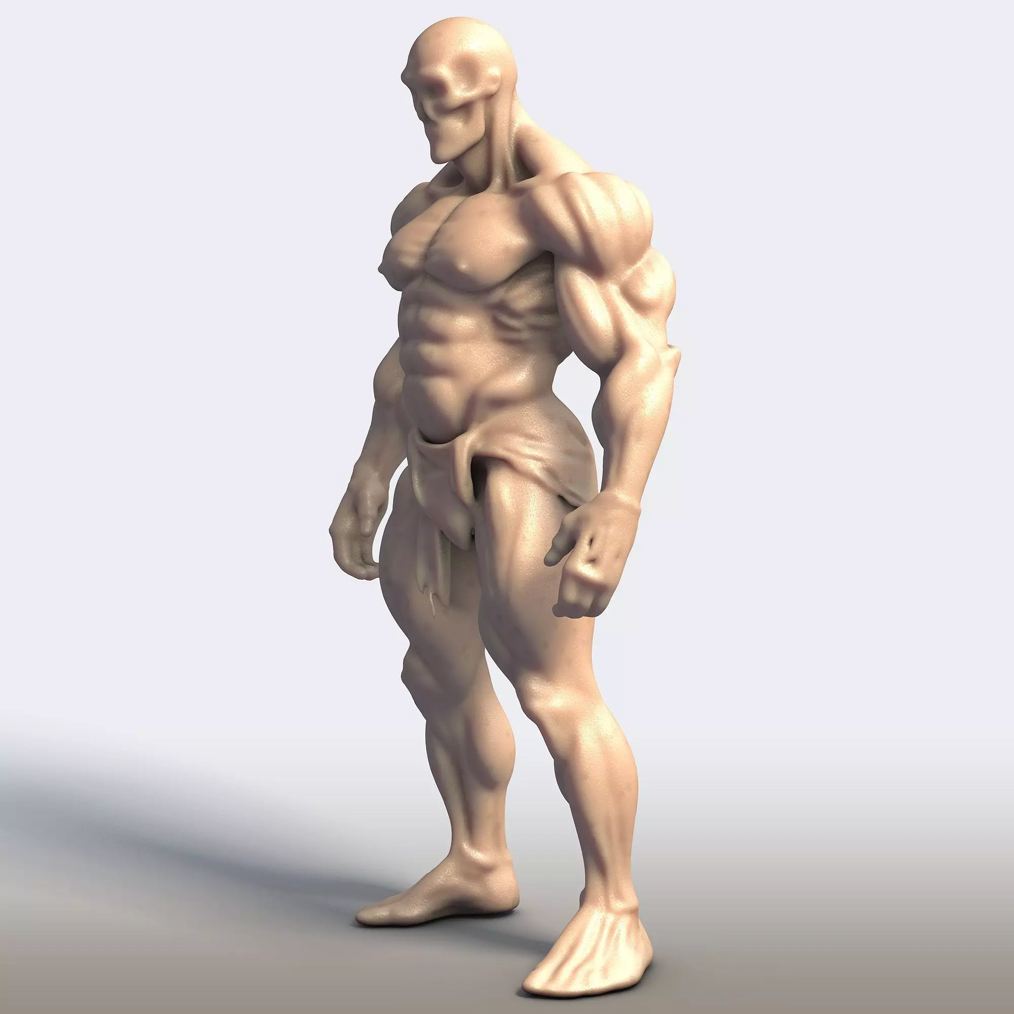 Big Muscles Monster  3D print model_1