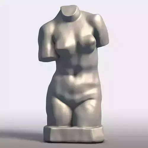 Ancient Woman Torso Statue  3D print model