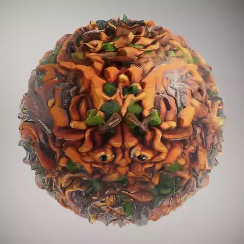 HQ PBR Textures Set WormLike Organics