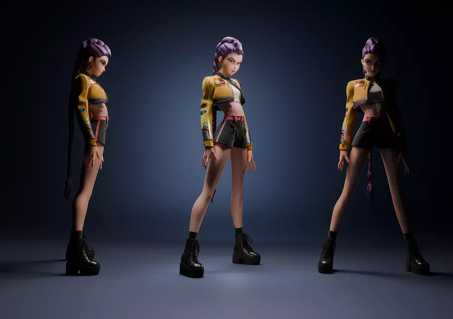 Rumi - Kpop Demon Hunters 3D model_1