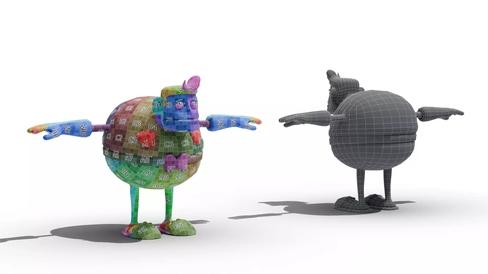 Mermaid Man - SpongeBob Low-poly 3D model_11