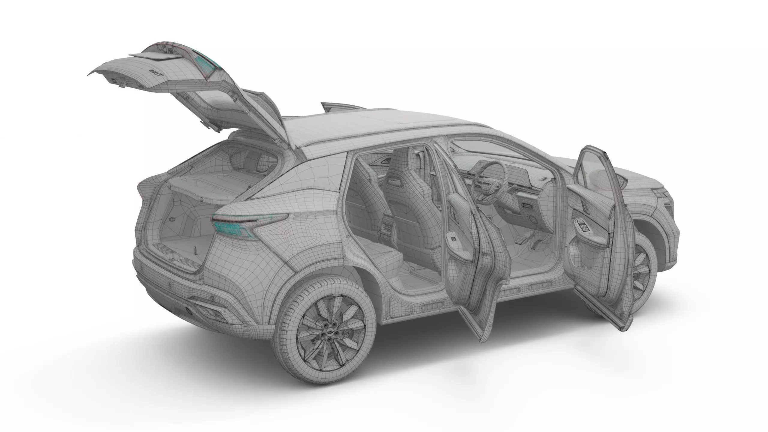 2026 Chery Omoda C5 with Interior Right Hand Drive 3D model_25