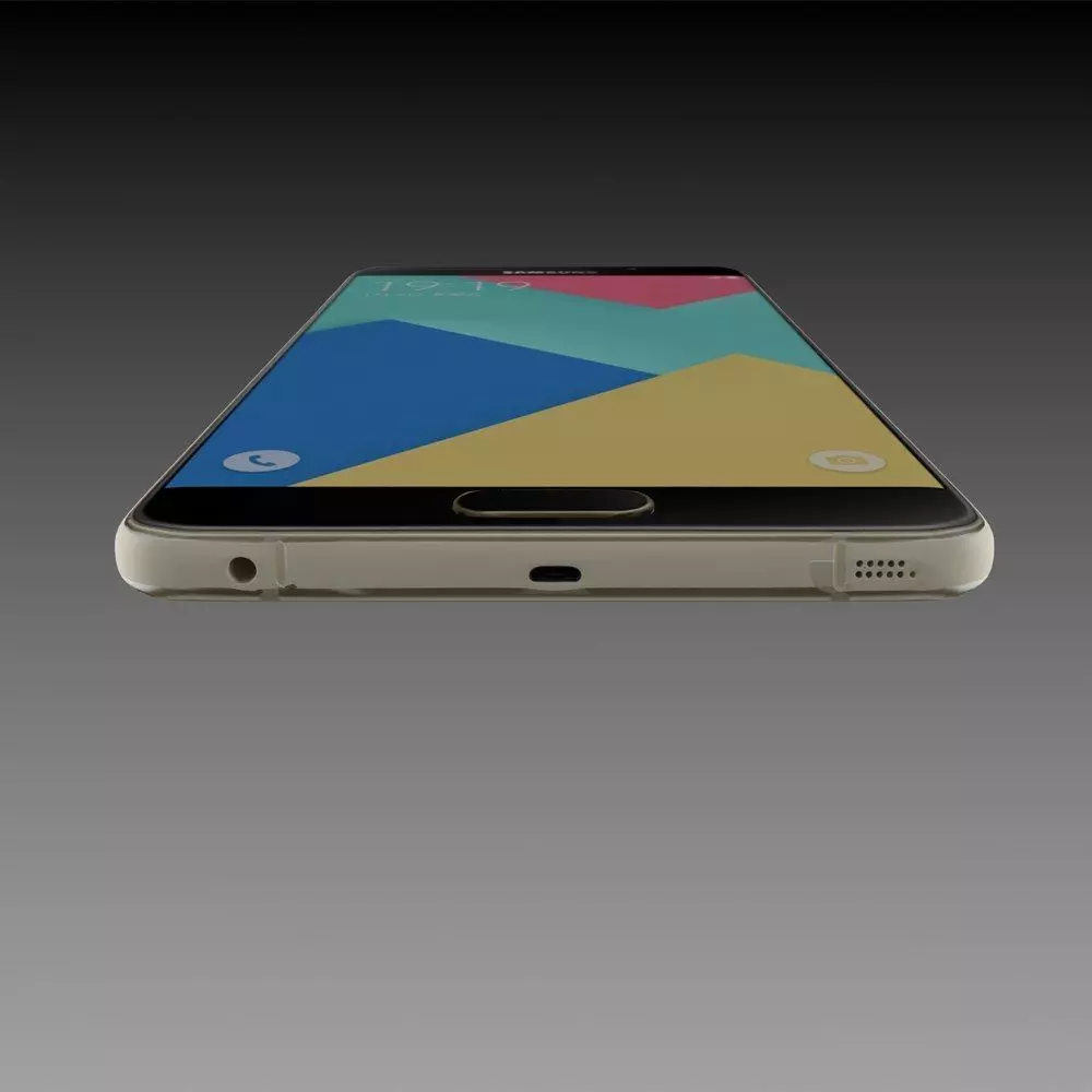 Samsung Galaxy A9 2016 Champagne Gold 3D model_7