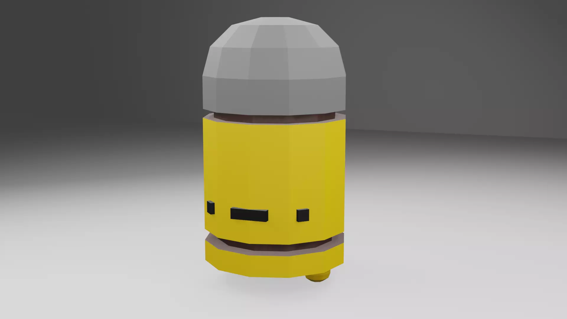 Bullet Kin Low Polly Model Free low-poly 3D model_0