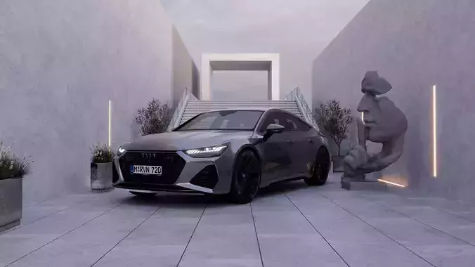 AXELOR Atrium Court - Automotive CGI Blender Scene