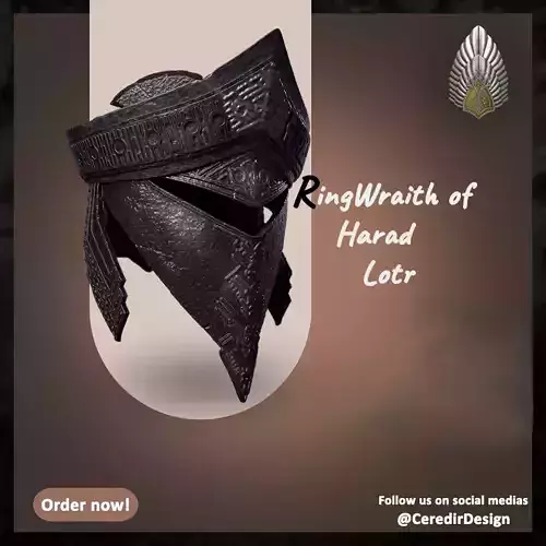 Ringwraith of Harad helmet lord of the rings 3D DIGITAL DOWNLOAD