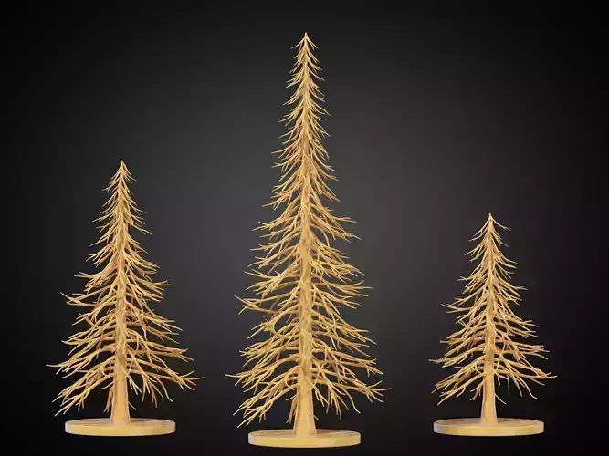 Stylized Christmas Tree Set 12 3D print model