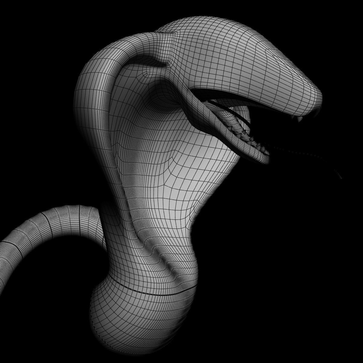 Arbok pokemon 3D model_6