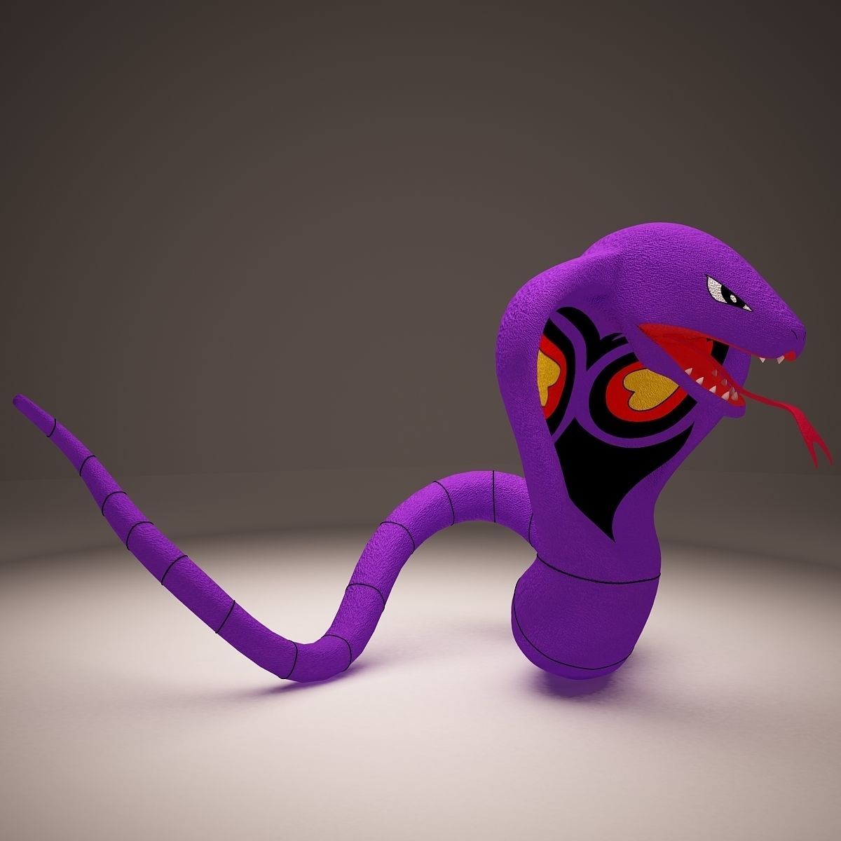 Arbok pokemon 3D model_3
