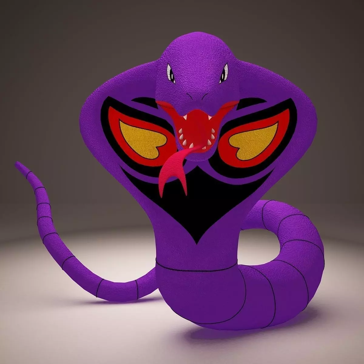 Arbok pokemon 3D model_0