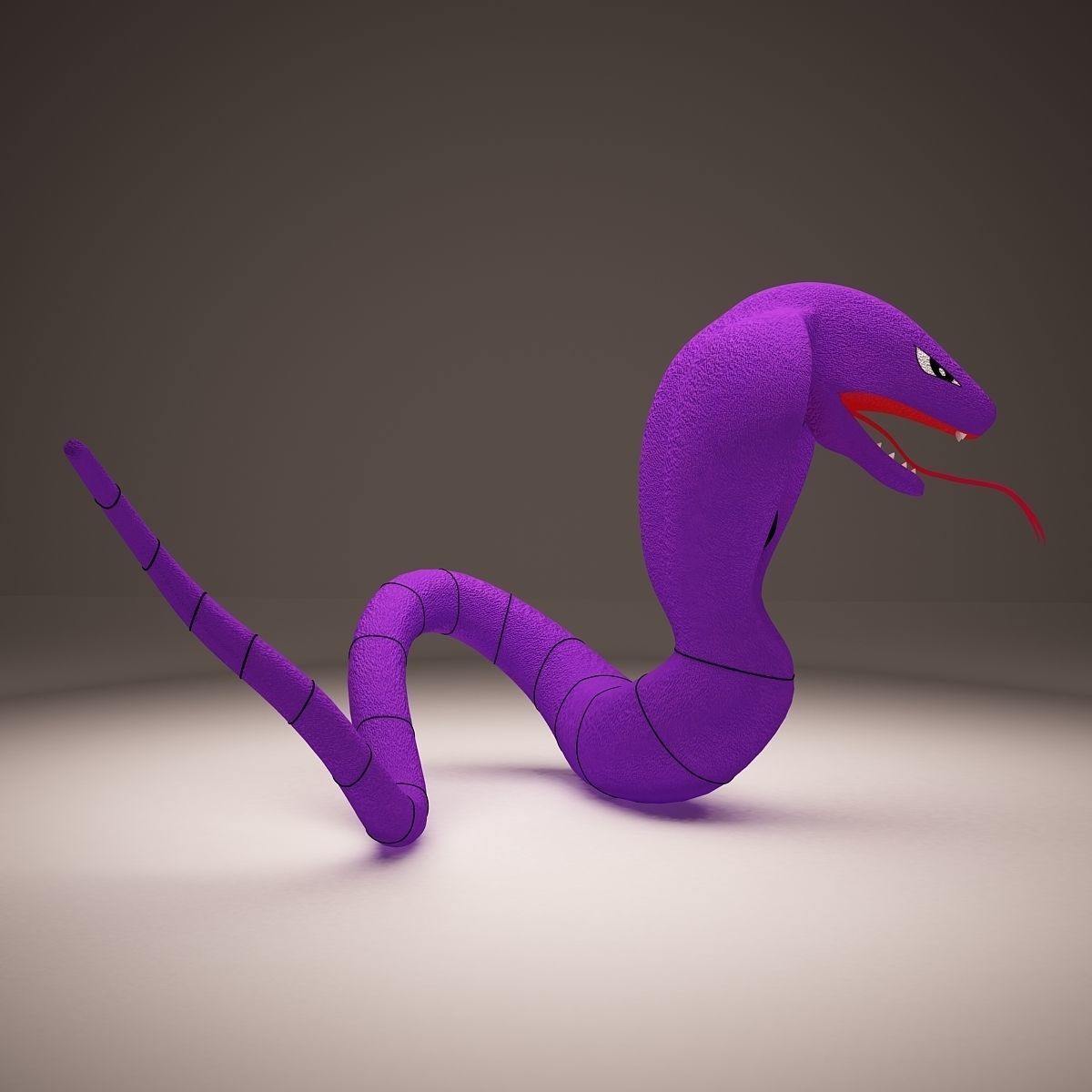 Arbok pokemon 3D model_1