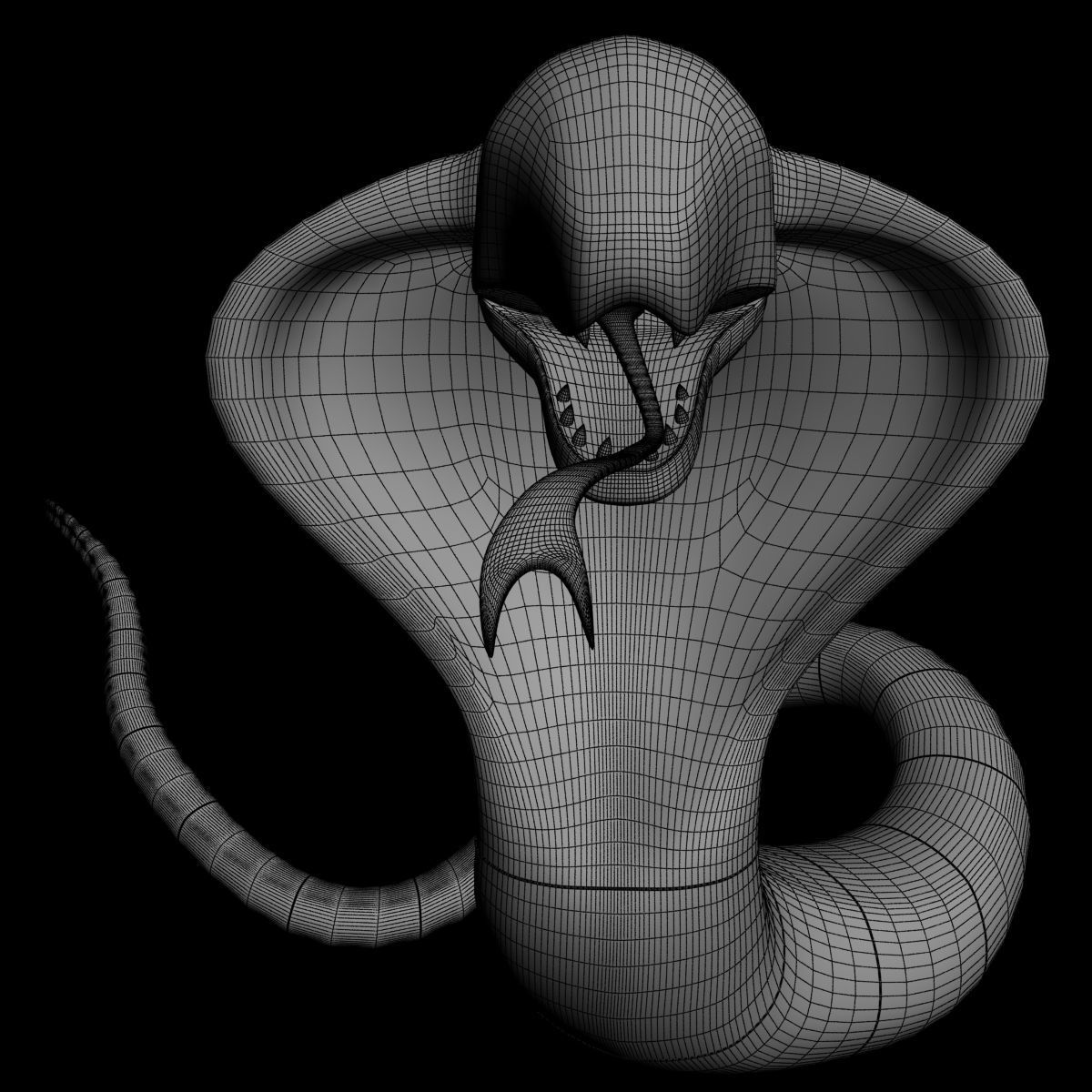 Arbok pokemon 3D model_7