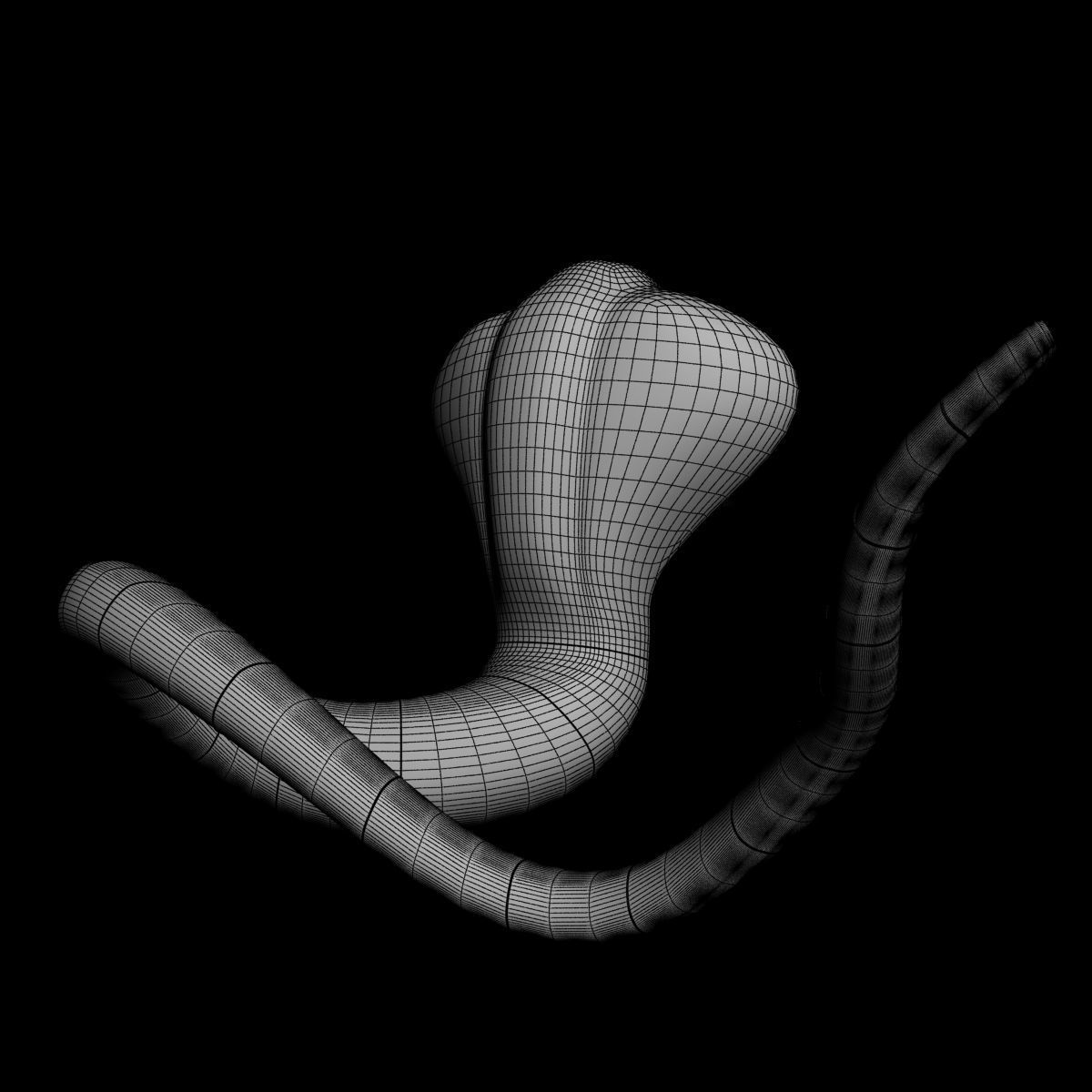 Arbok pokemon 3D model_5