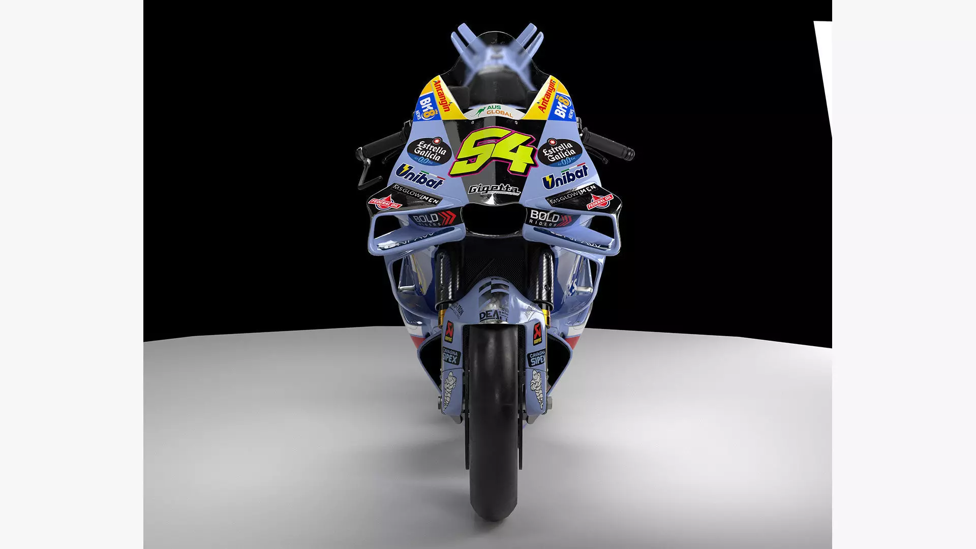 MotoGP Bike FA54 Low-poly 3D model_3