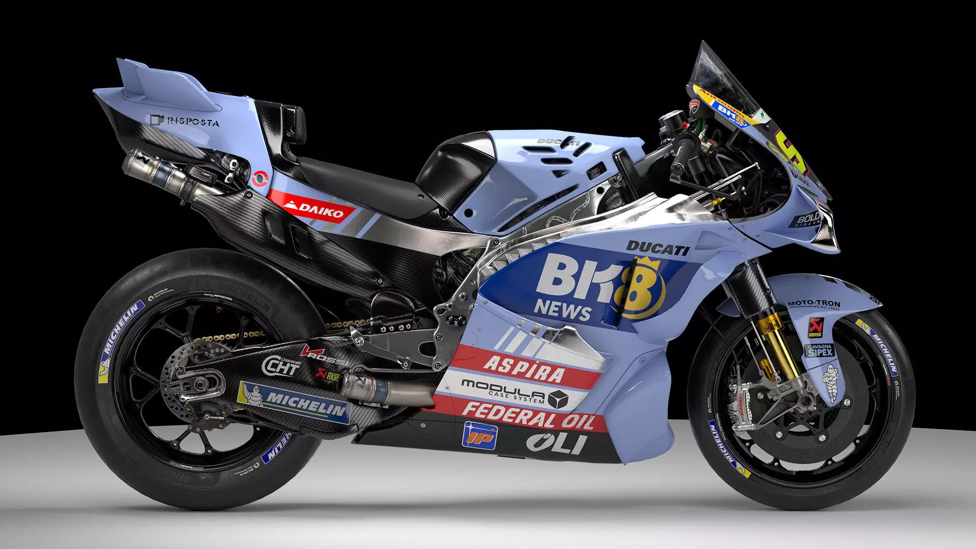 MotoGP Bike FA54 Low-poly 3D model_1