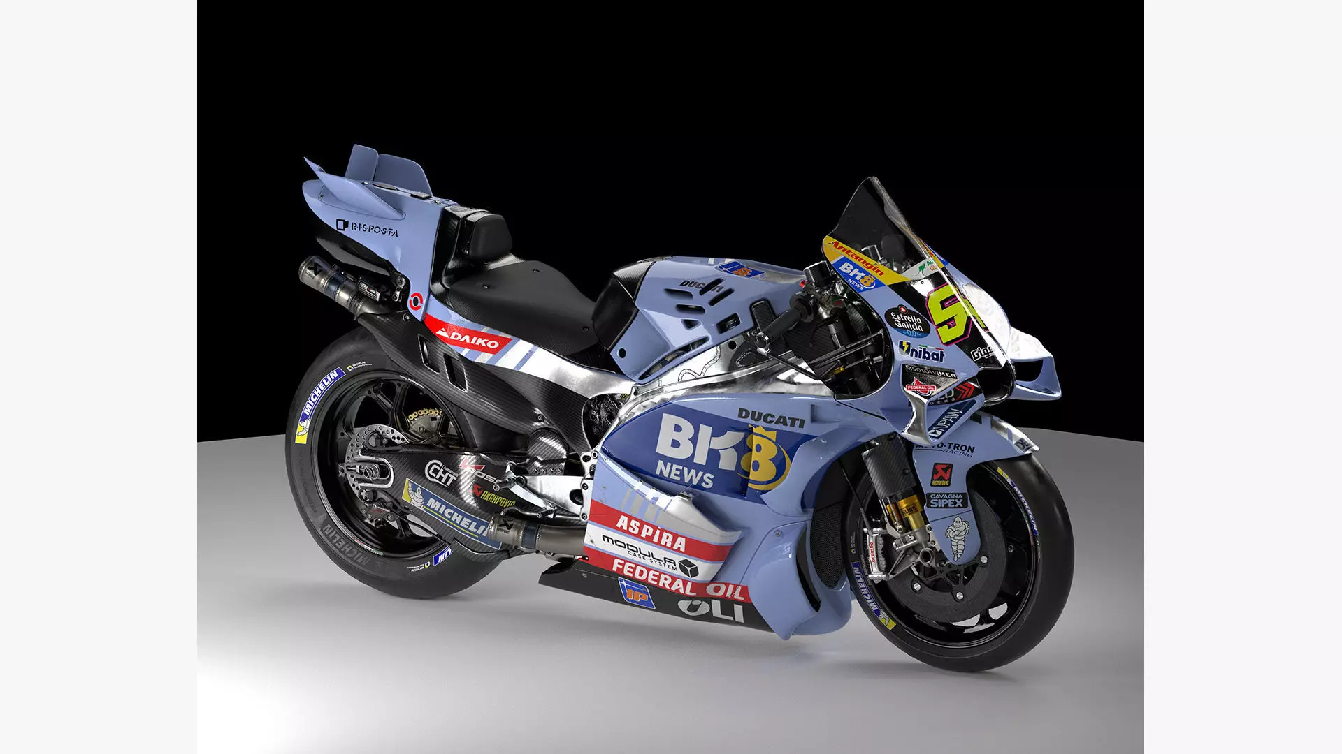MotoGP Bike FA54 Low-poly 3D model_8