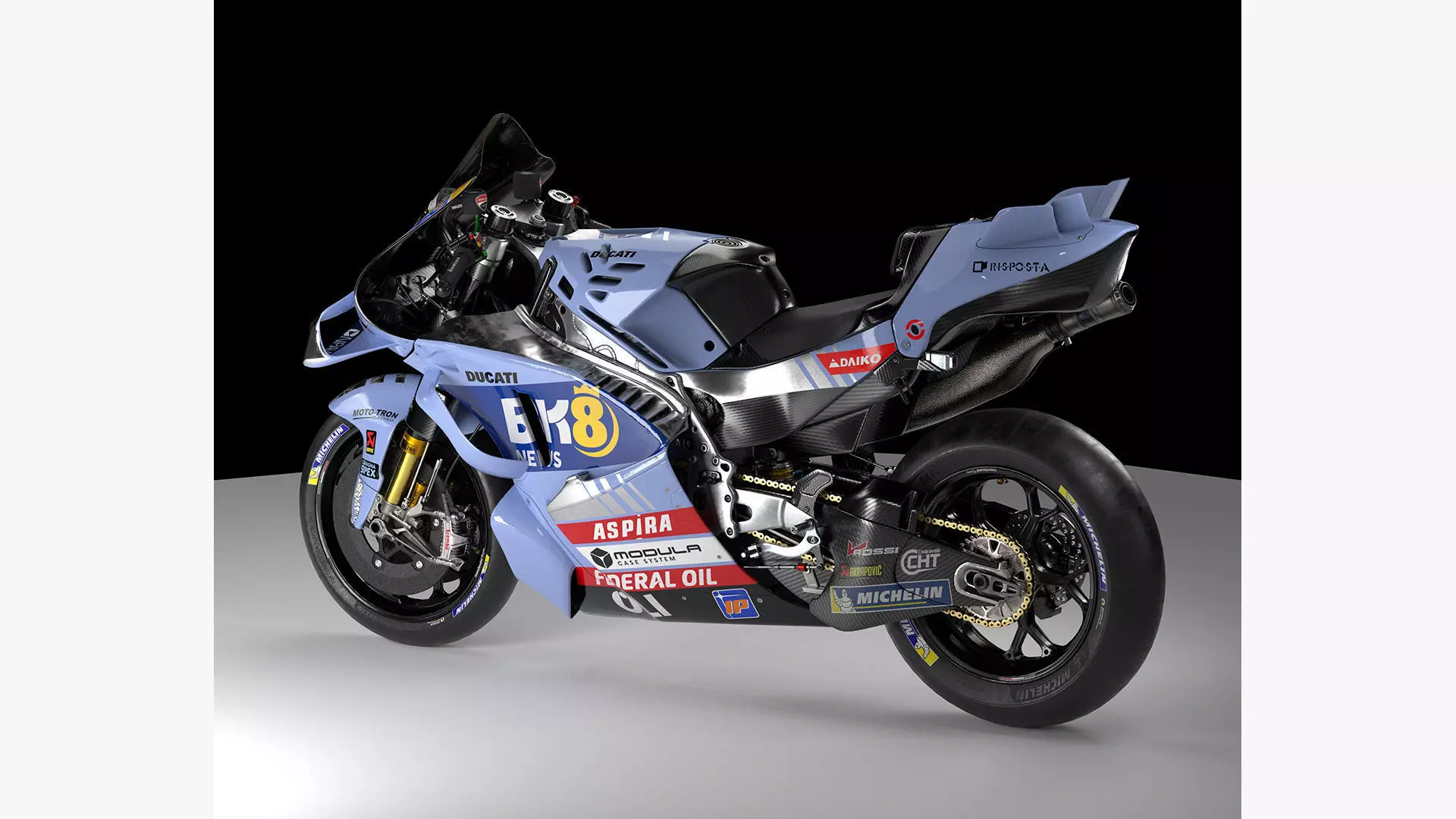 MotoGP Bike FA54 Low-poly 3D model_7