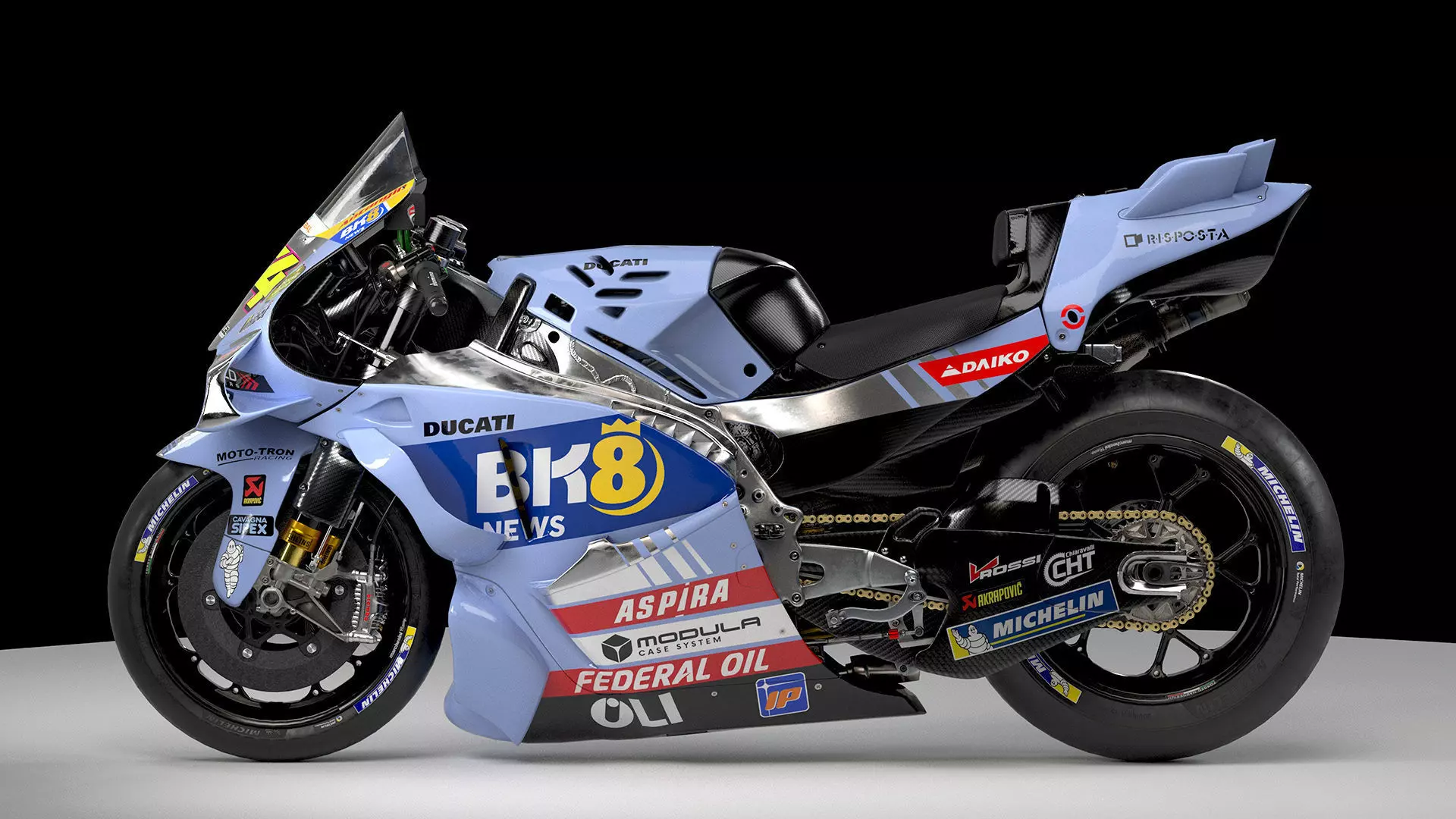 MotoGP Bike FA54 Low-poly 3D model_4