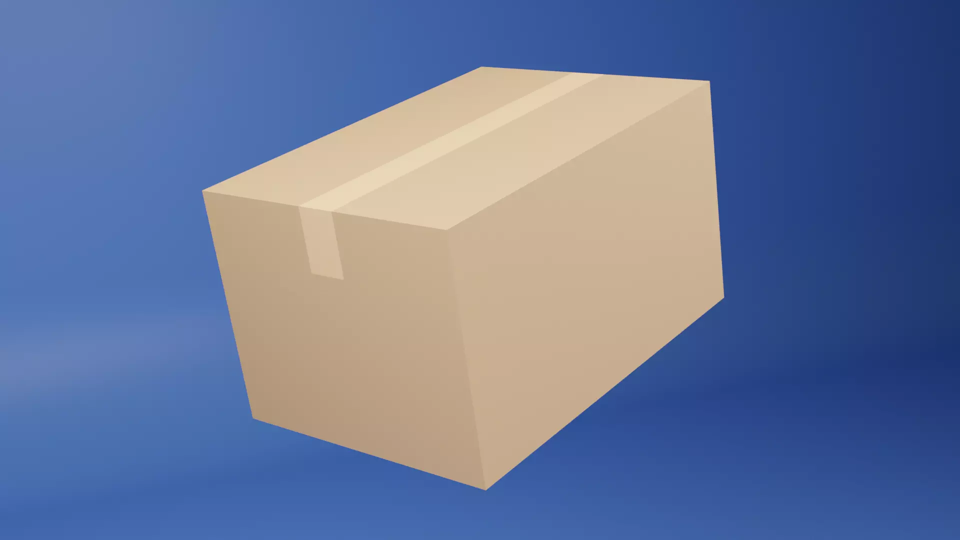 Low Poly Package Free low-poly 3D model_2
