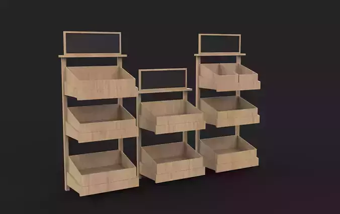 Bakery shelves  3D model