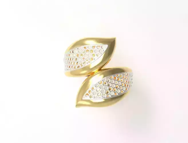 gold engagment ring for 3d printing stl obj