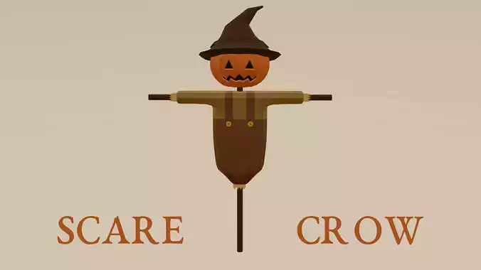 Simple Cartoony Scarecrow
