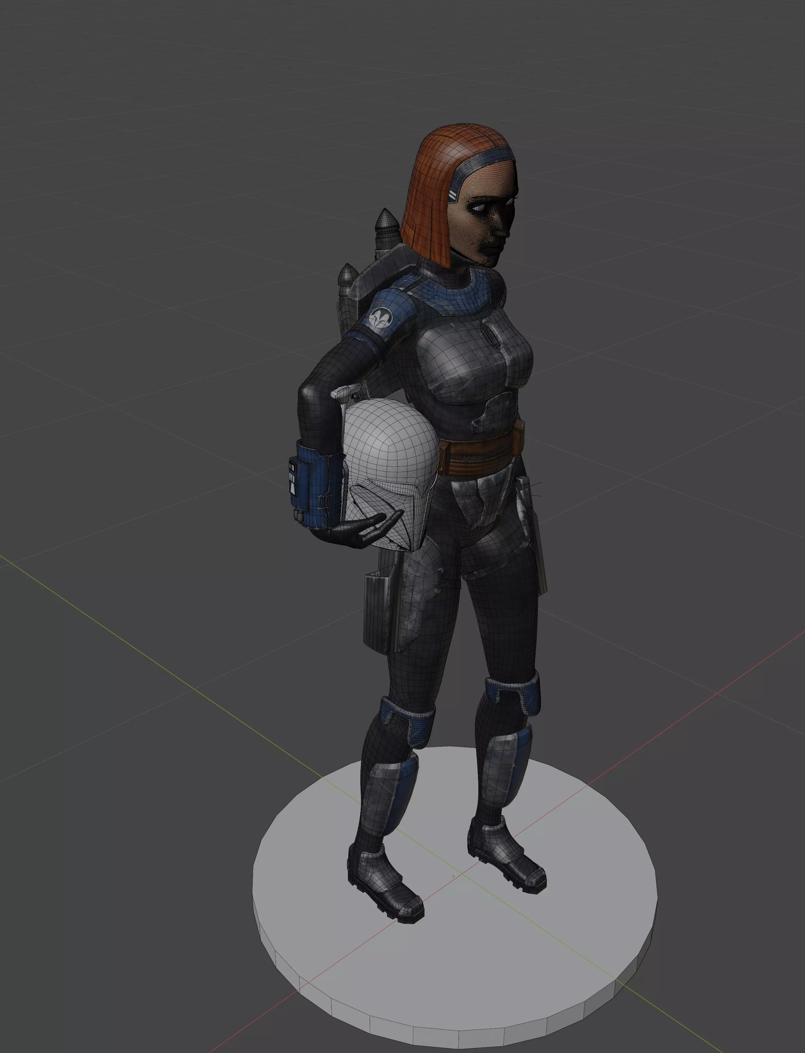 Space Bounty Hunter Cartoon 3D print model_11