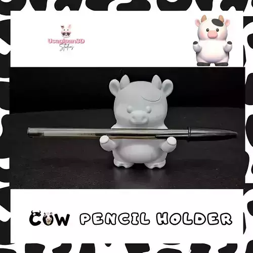 Cow Pencil Holder