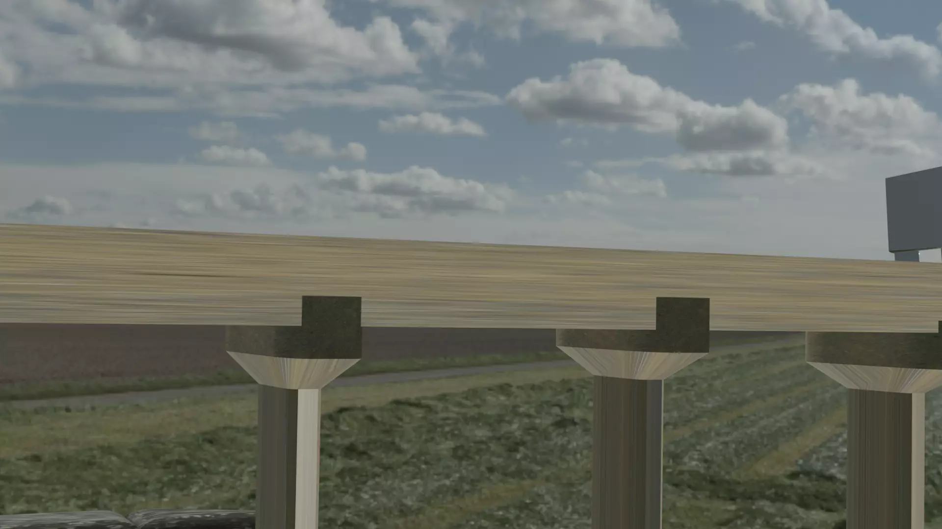 Futuristic City Monorail 3D Model 3D model_3