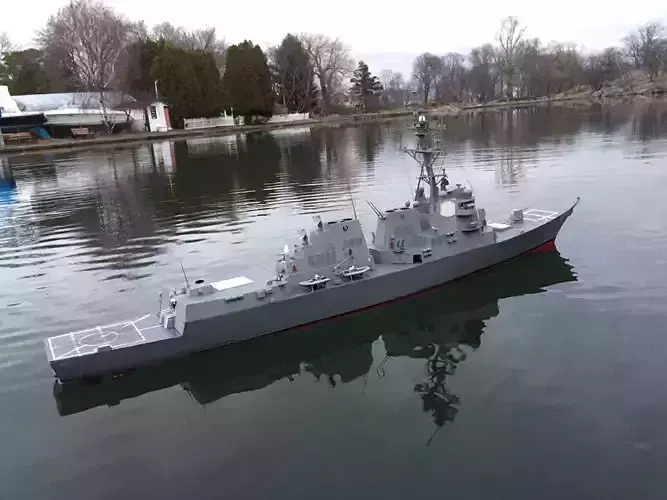 USS Arleigh Burke Class Destroyer RC Ship Kit 140cm 3D print model USS Arleigh Burke Class Destroyer RC Ship Kit 140cm 3D print model