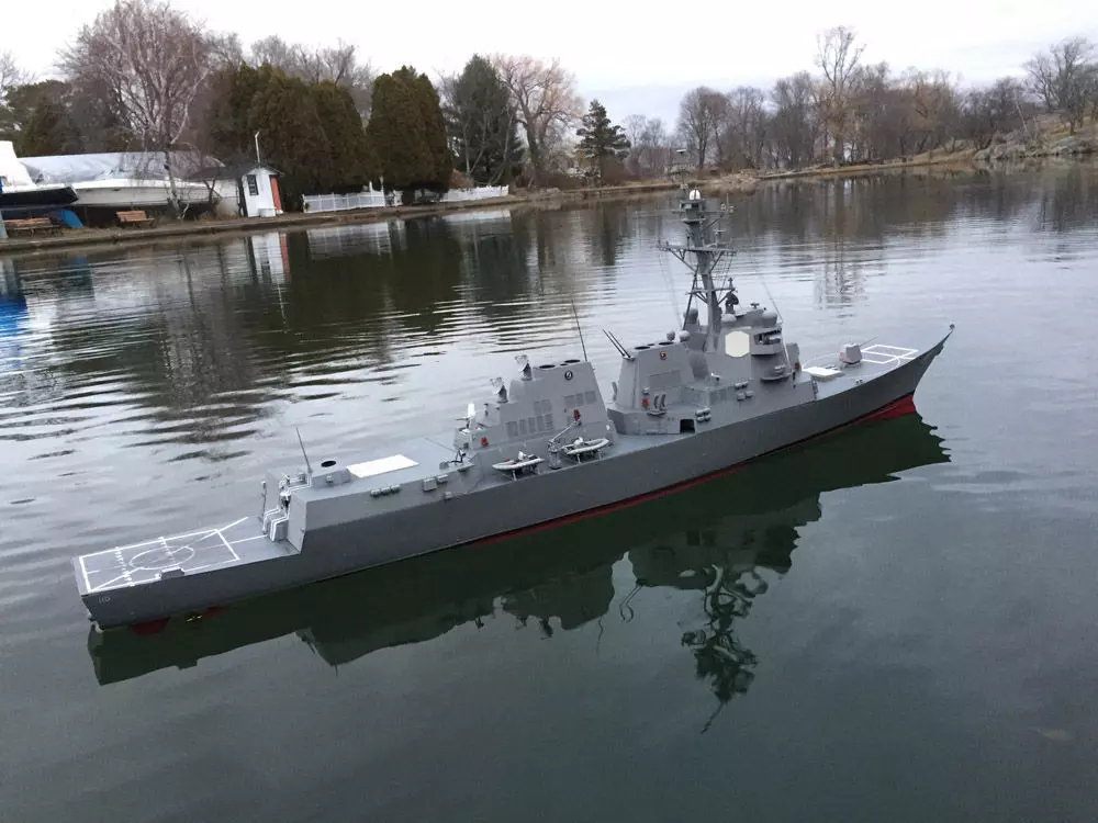 USS Arleigh Burke Class Destroyer RC Ship Kit 140cm 3D print model_0