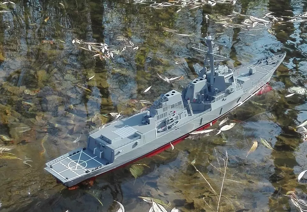 USS Arleigh Burke Class Destroyer RC Ship Kit 140cm 3D print model_3