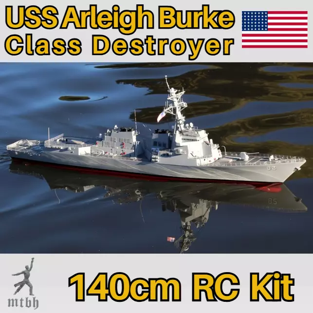 USS Arleigh Burke Class Destroyer RC Ship Kit 140cm 3D print model_1