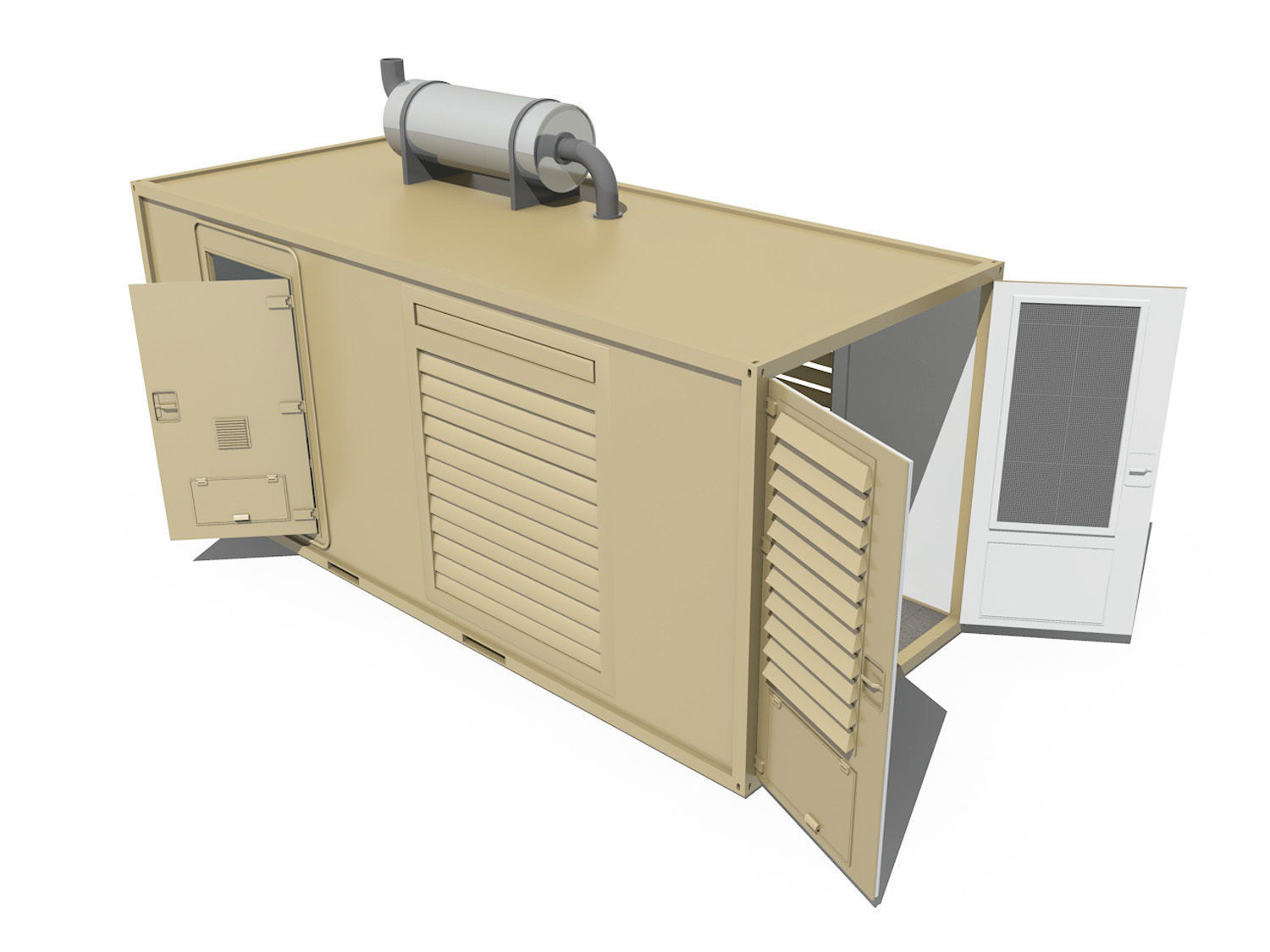 20ft Generator Container Version 1 3D model_2