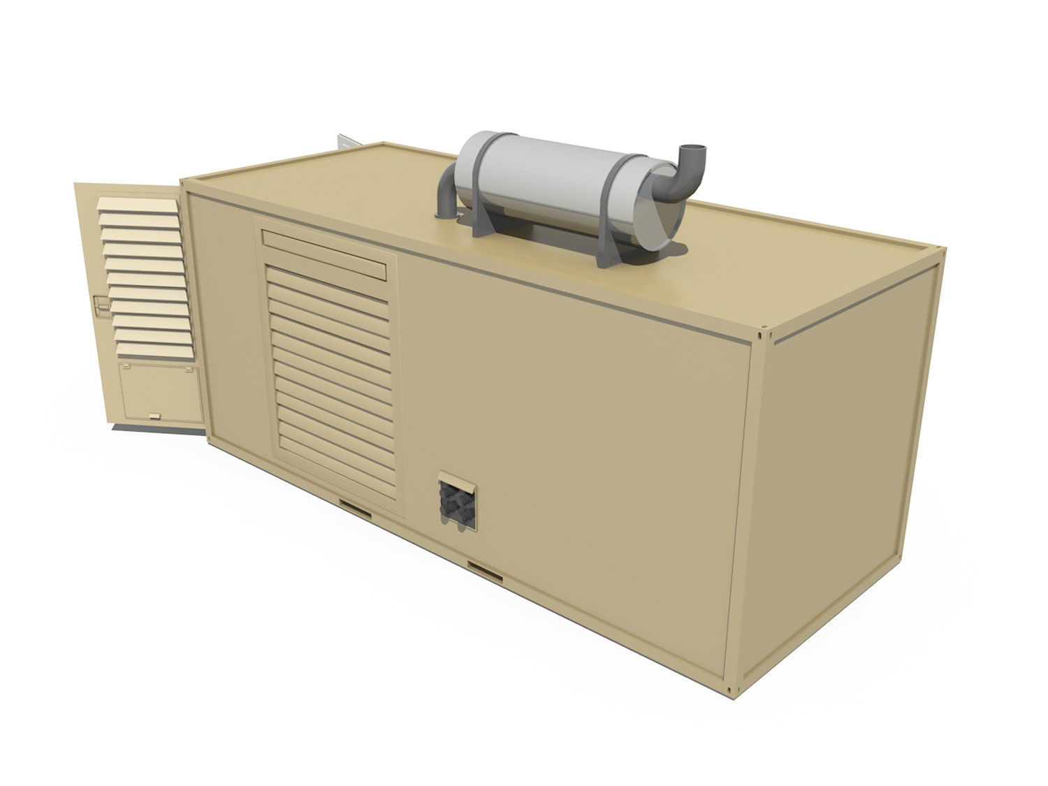 20ft Generator Container Version 1 3D model_5