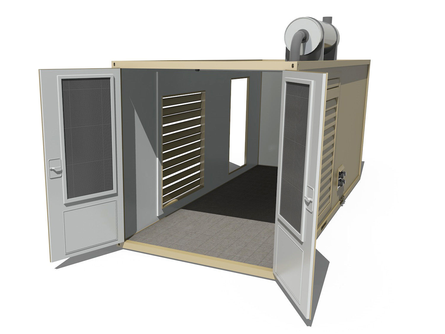 20ft Generator Container Version 1 3D model_3