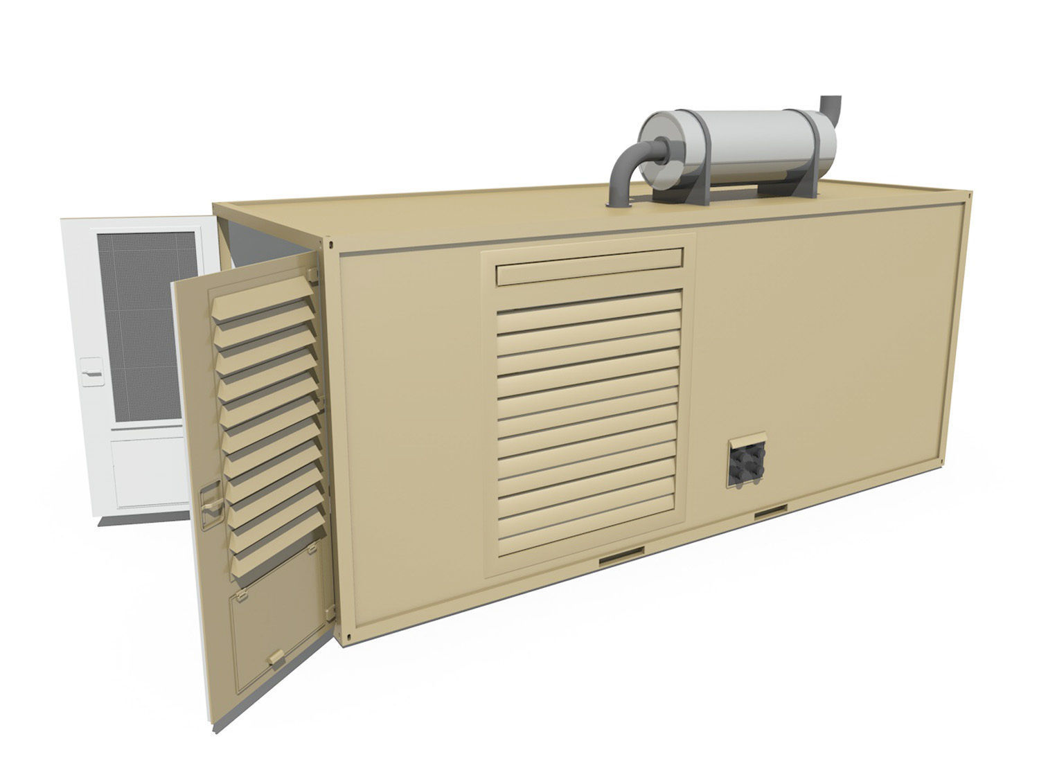 20ft Generator Container Version 1 3D model_1