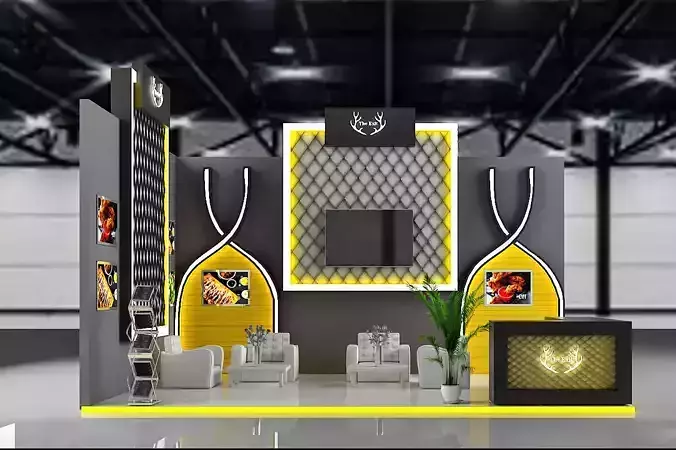 booth 6x4 2 side open 