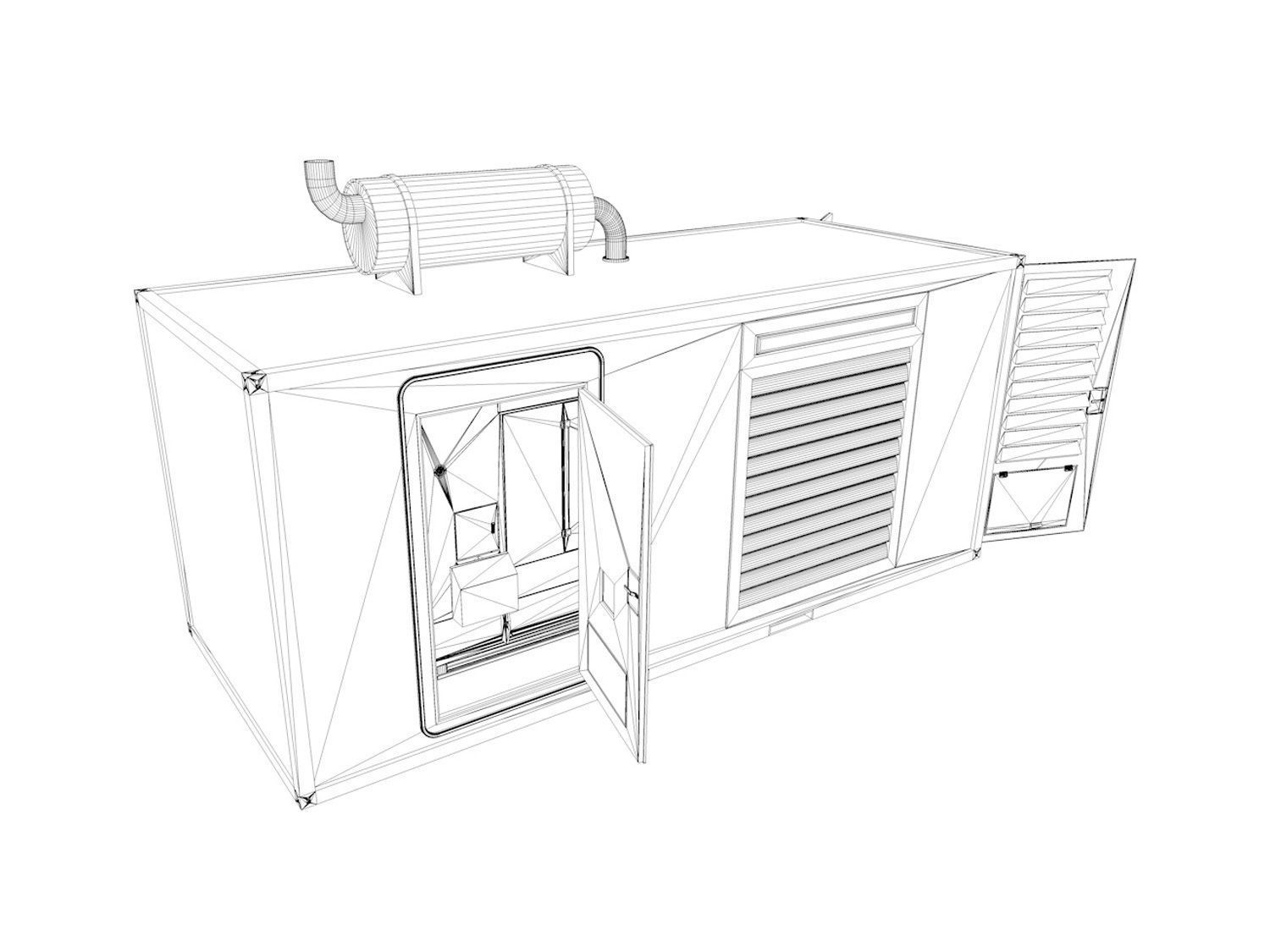 20ft Generator Container Version 2 3D model_8