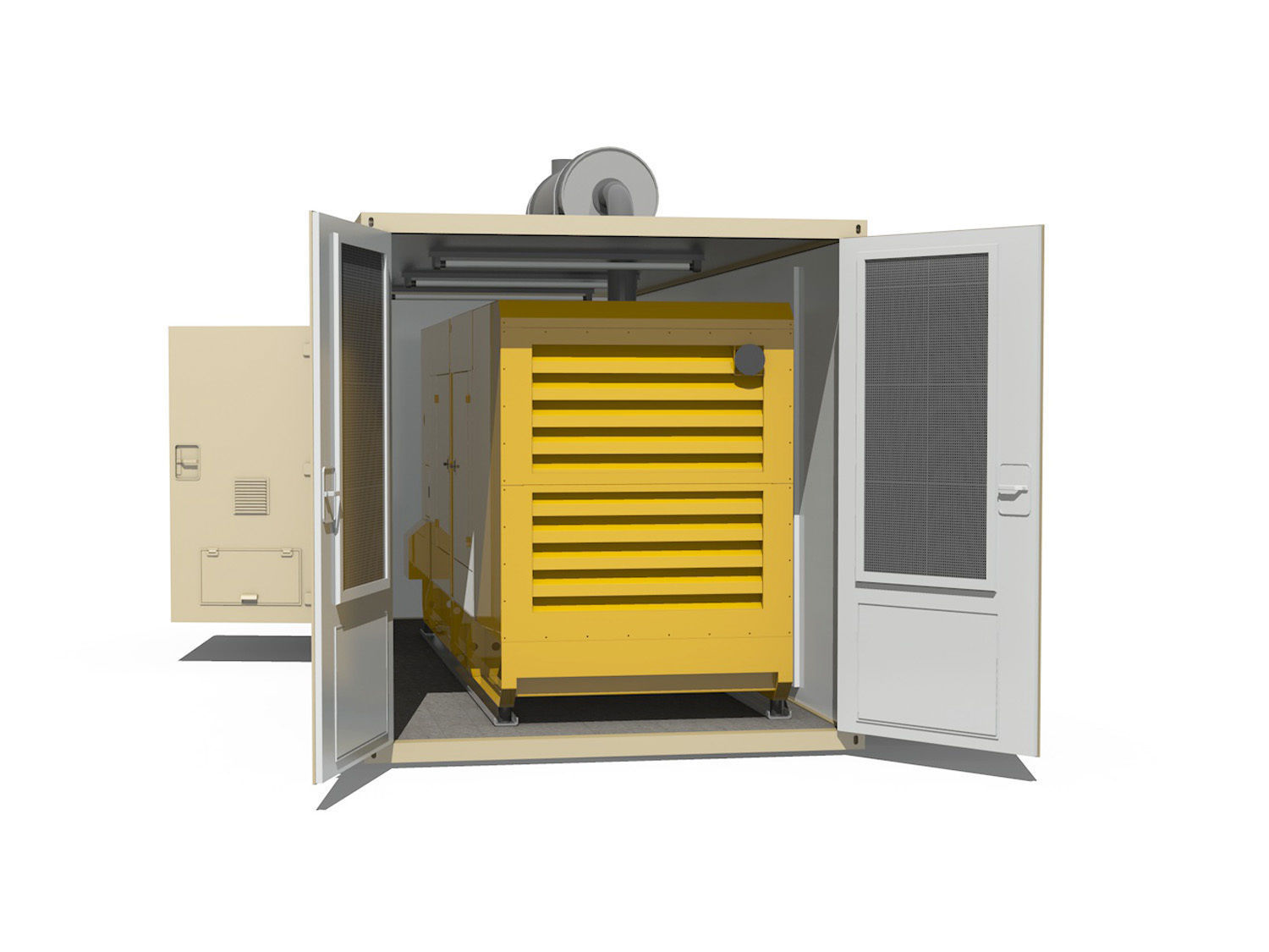 20ft Generator Container Version 2 3D model_5