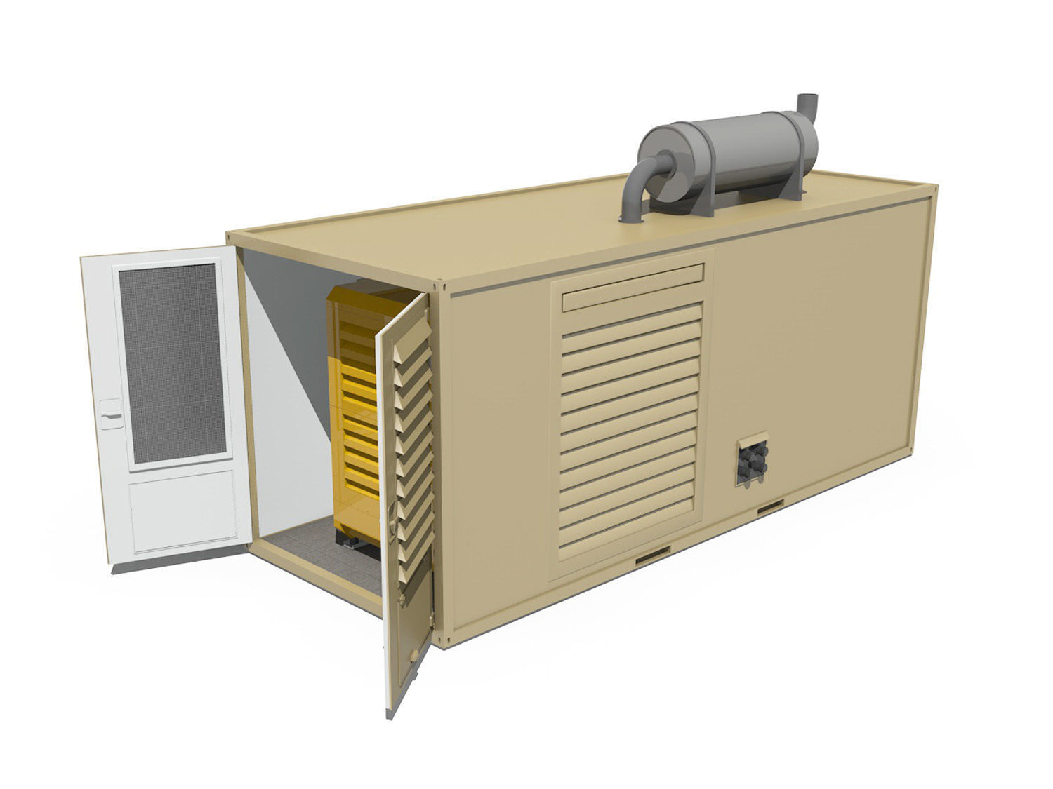 20ft Generator Container Version 2 3D model_1