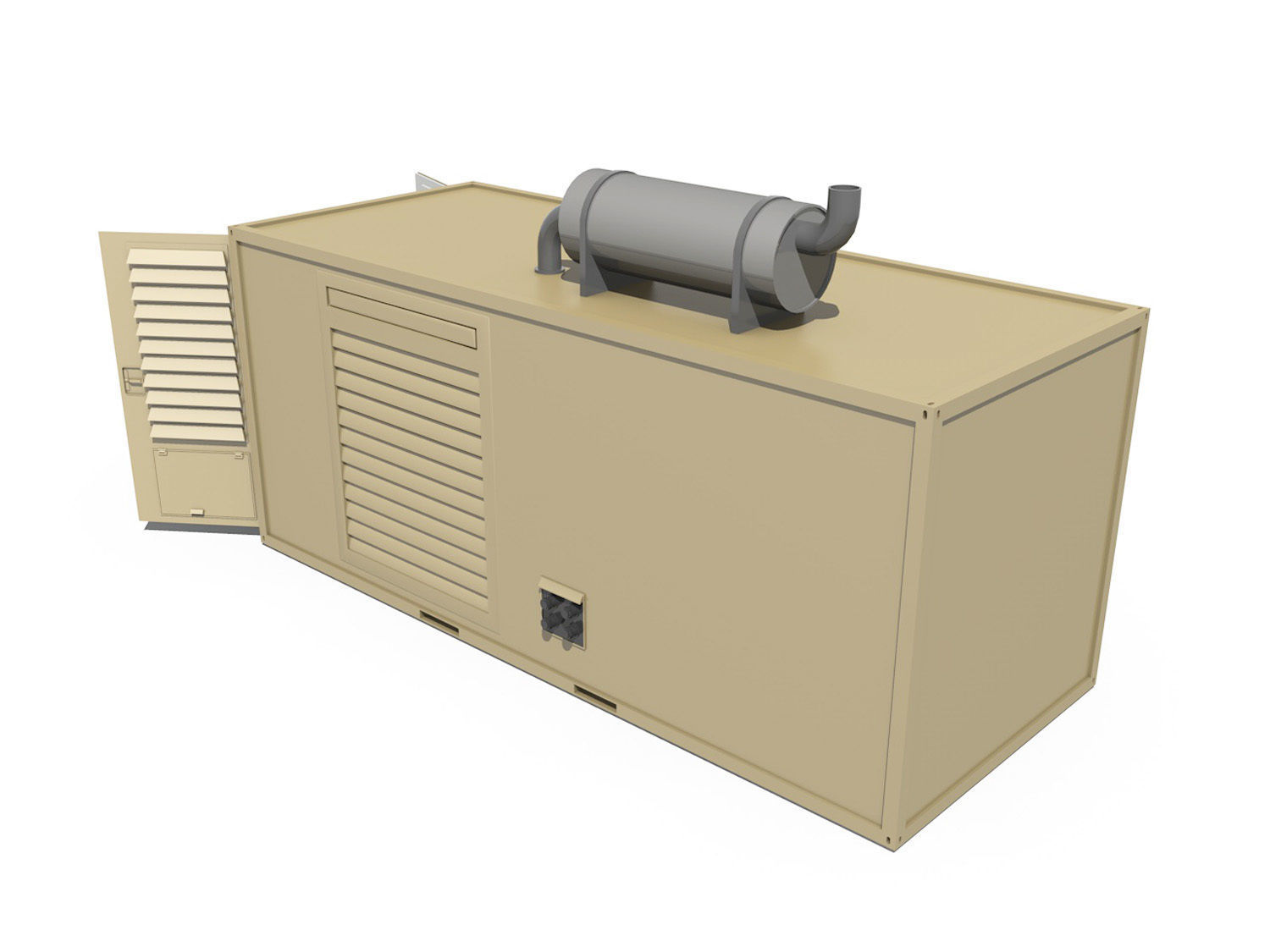 20ft Generator Container Version 2 3D model_3