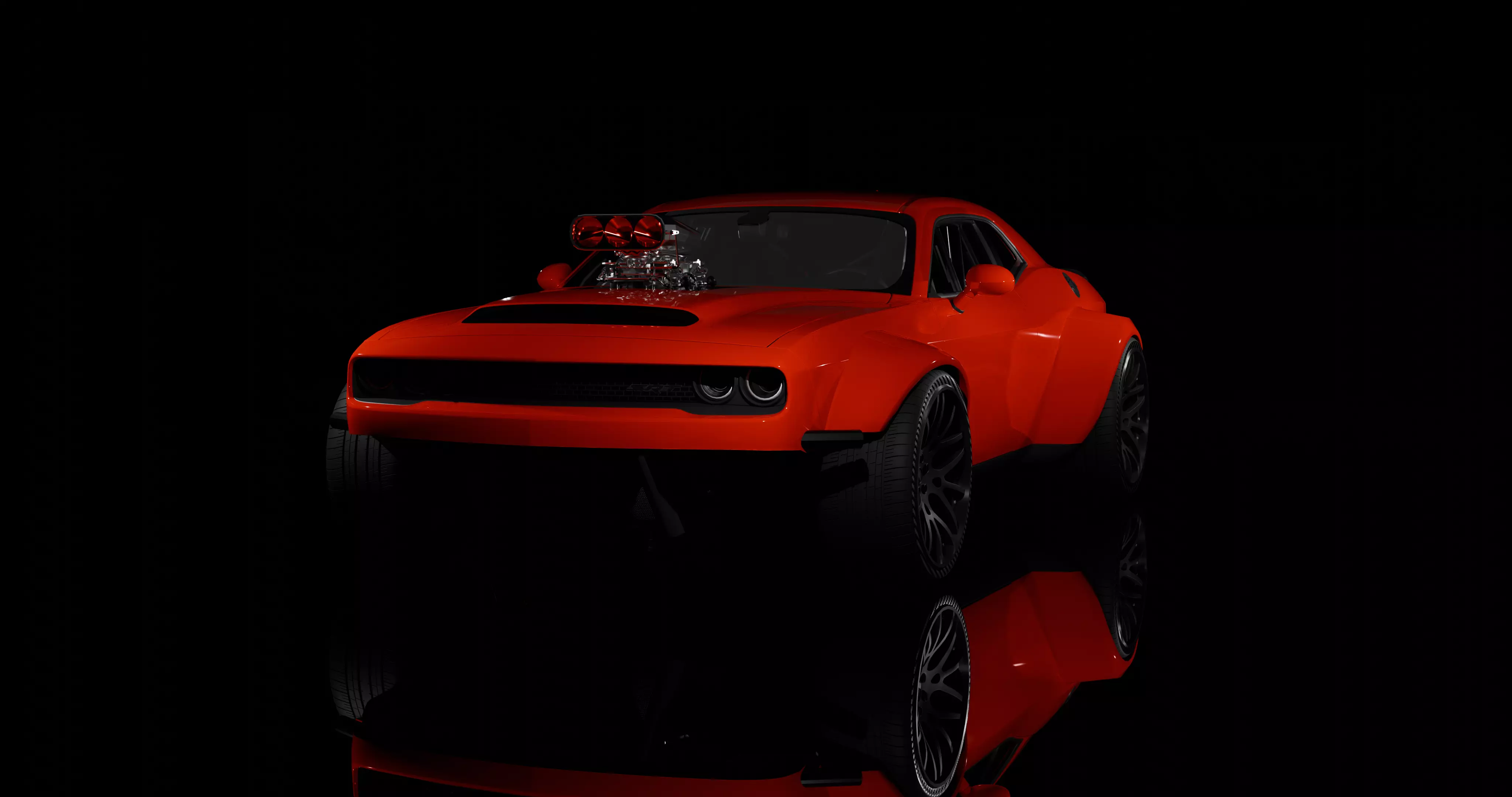 offroad dodge demon 3D model_0