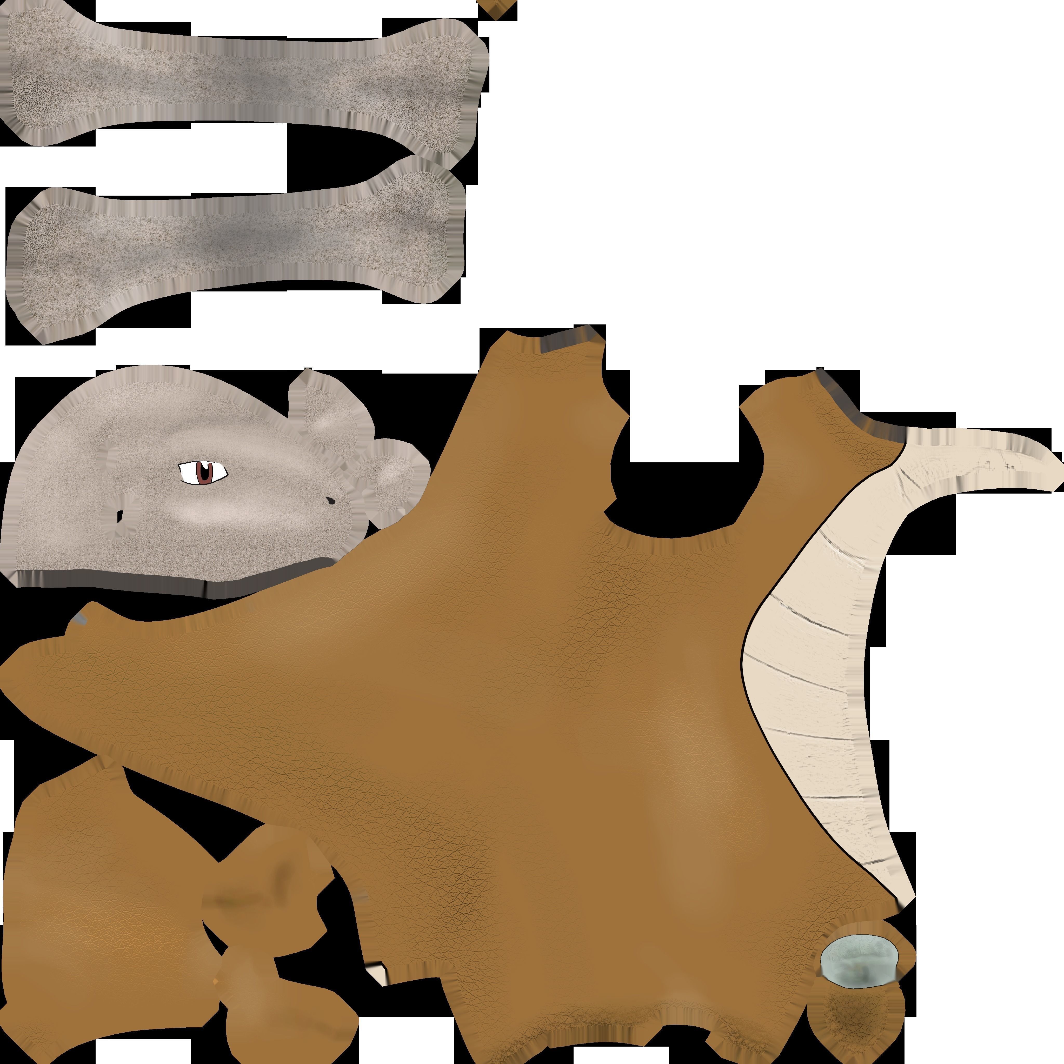 Marowak pokemon 3D model_8