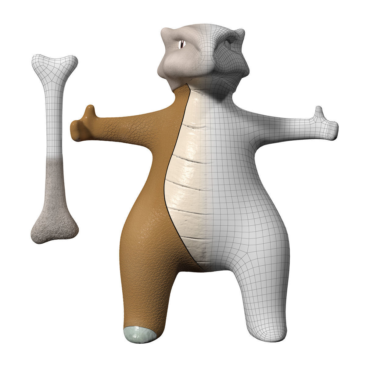 Marowak pokemon 3D model_1
