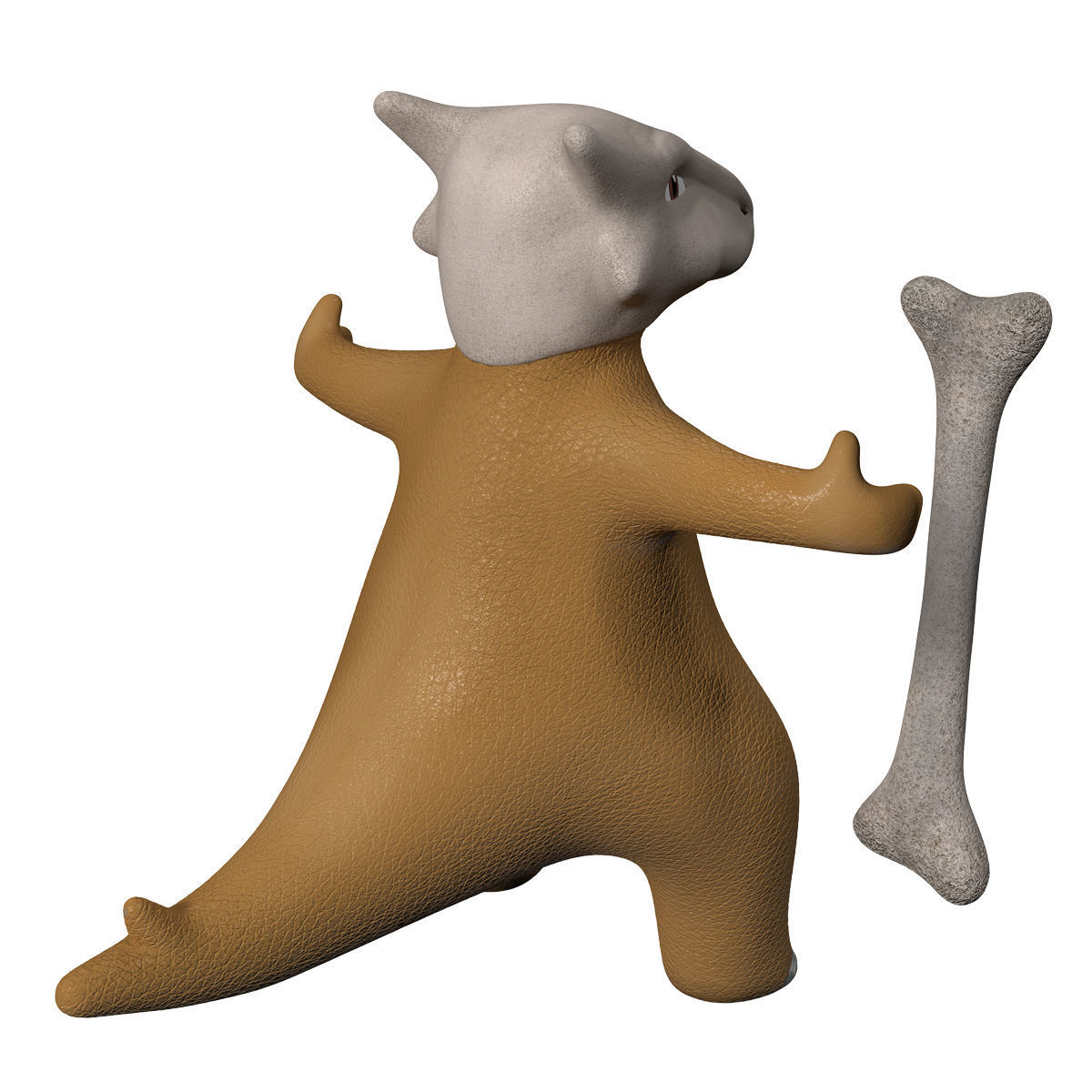 Marowak pokemon 3D model_2